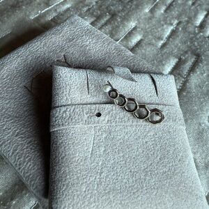 Kelly Bello 14K White Gold and Pearl Earring Ear Crawler